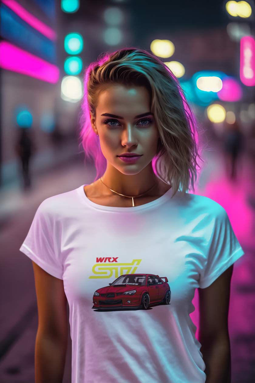 Camiseta mujer manga corta SUBARU IMPREZA WRX STI