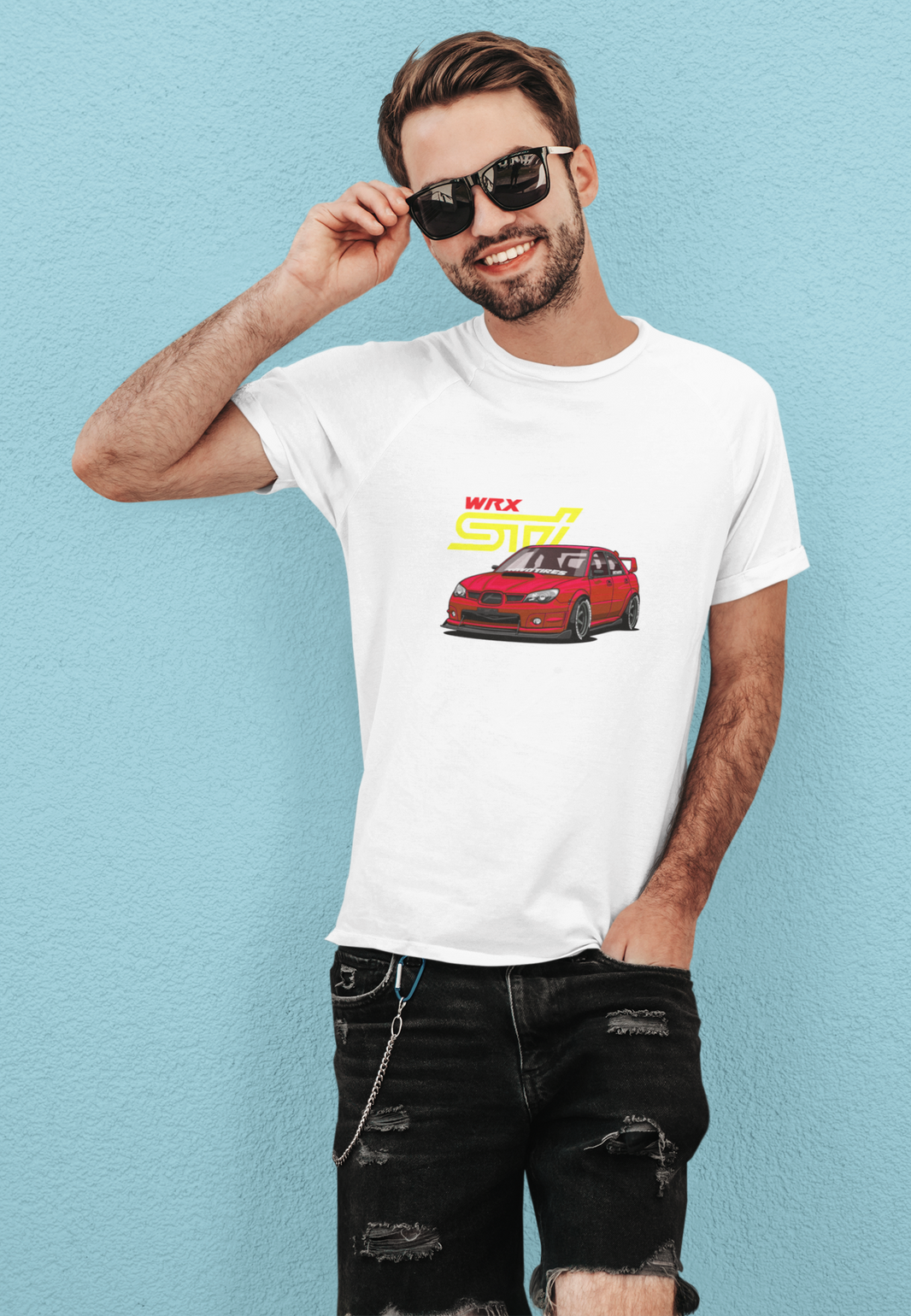 Camiseta hombre manga corta SUBARU IMPREZA WRX STI