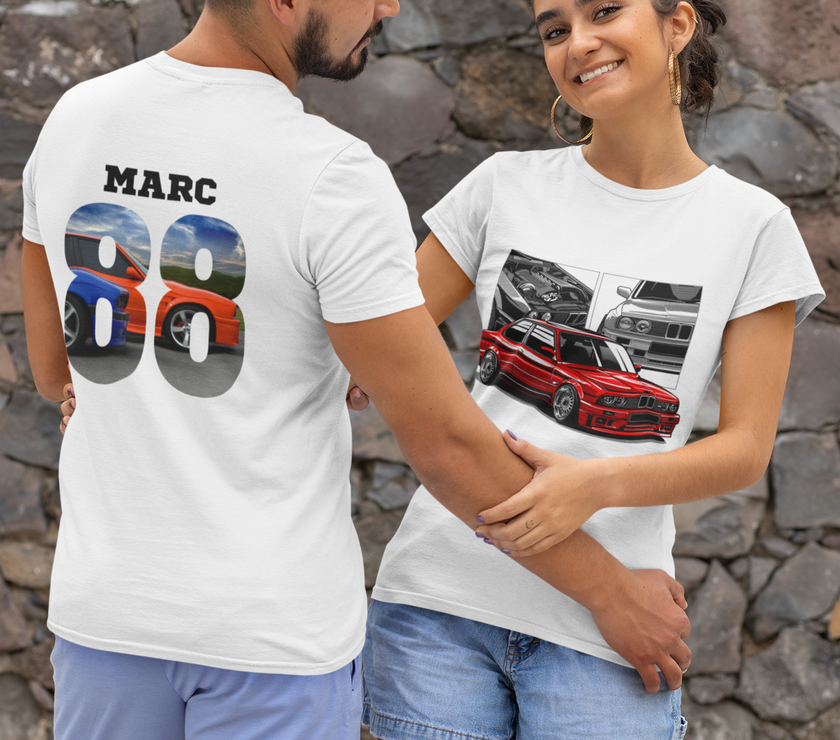 Camiseta automovilismo personalizada