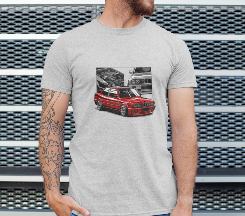 Camiseta hombre manga corta BMW M3 E30