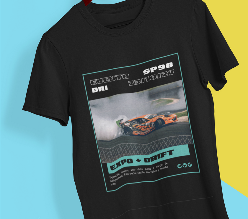 Camiseta automovilismo personalizada