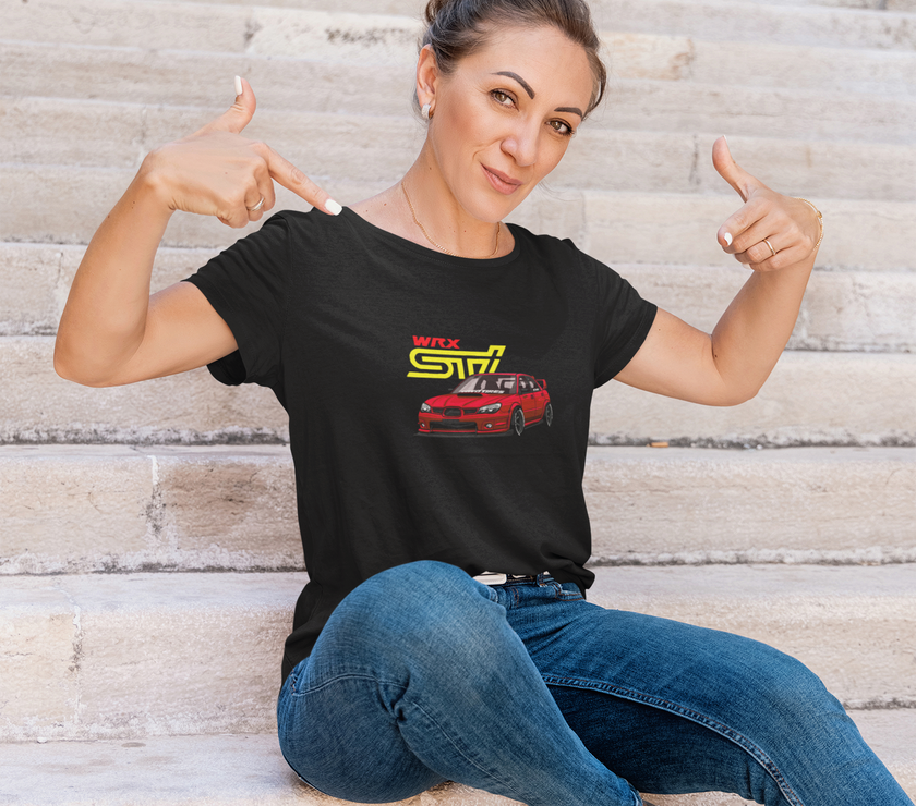 Camiseta mujer manga corta SUBARU IMPREZA WRX STI