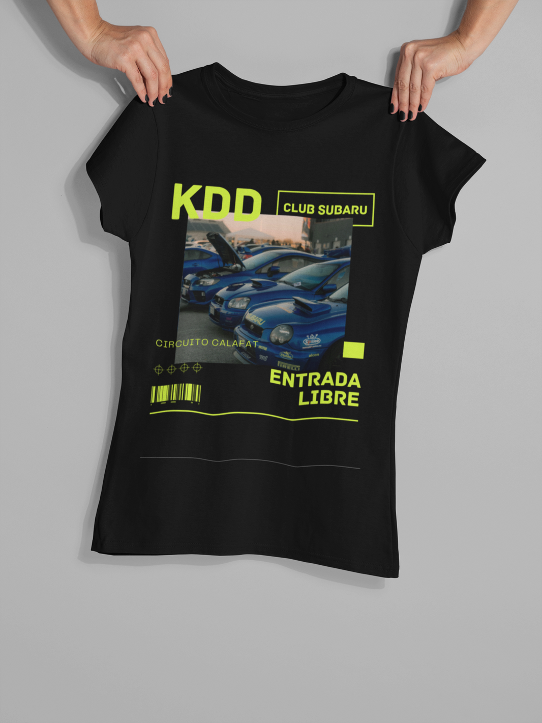 Camiseta automovilismo personalizada