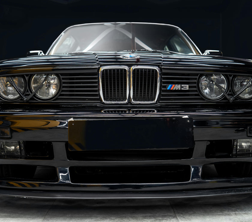 Panel fotográfico aluminio BMW M3 E30 frontal