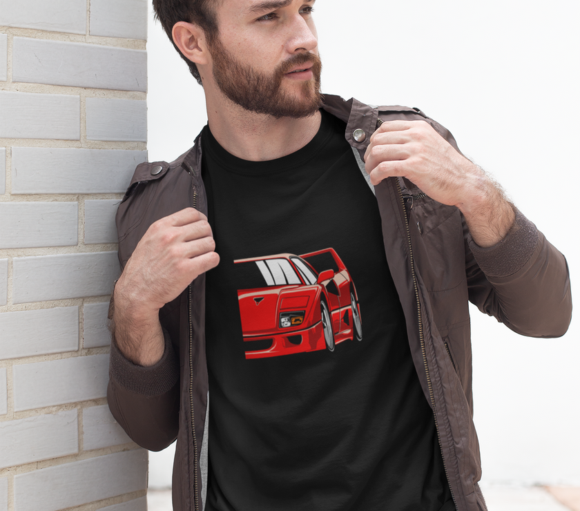 Camiseta hombre manga corta FERRARI F40