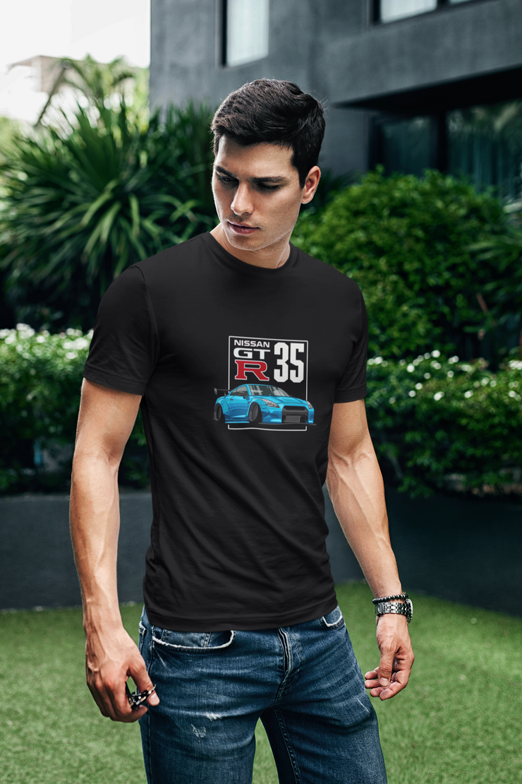 Camiseta hombre manga corta NISSAN SKYLINE GTR R35