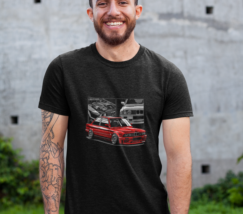 Camiseta hombre manga corta BMW M3 E30