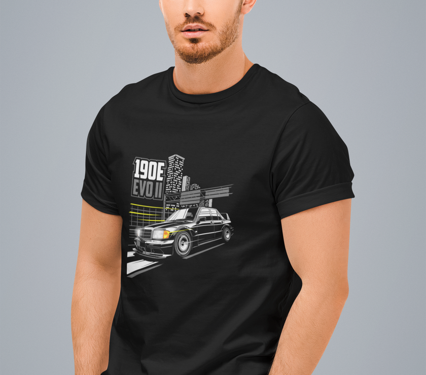 Camiseta hombre manga corta MERCEDES 190 EVOII