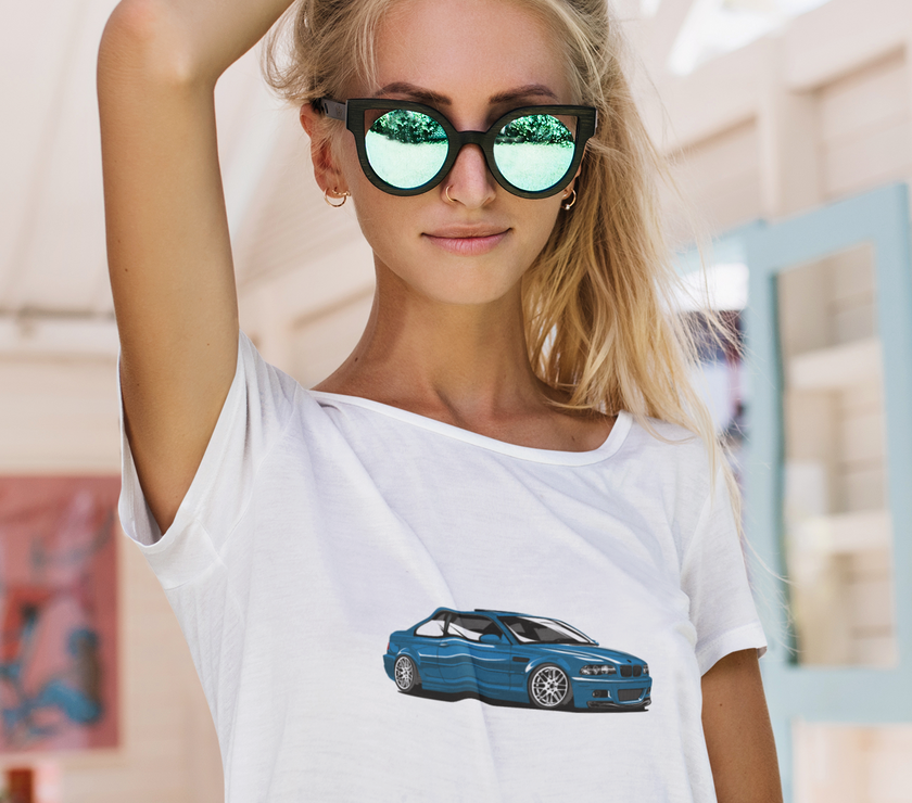 Camiseta mujer manga corta BMW E46