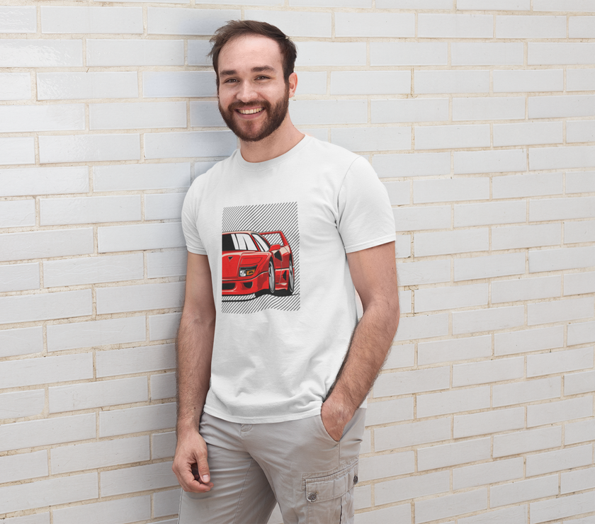 Camiseta hombre manga corta FERRARI F40