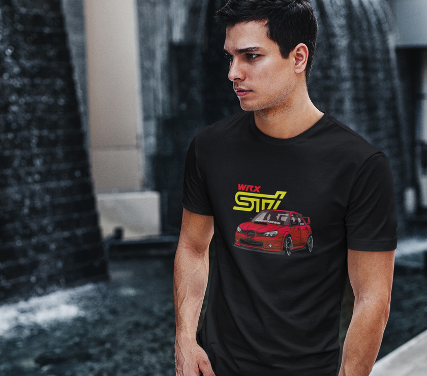 Camiseta hombre manga corta SUBARU IMPREZA WRX STI